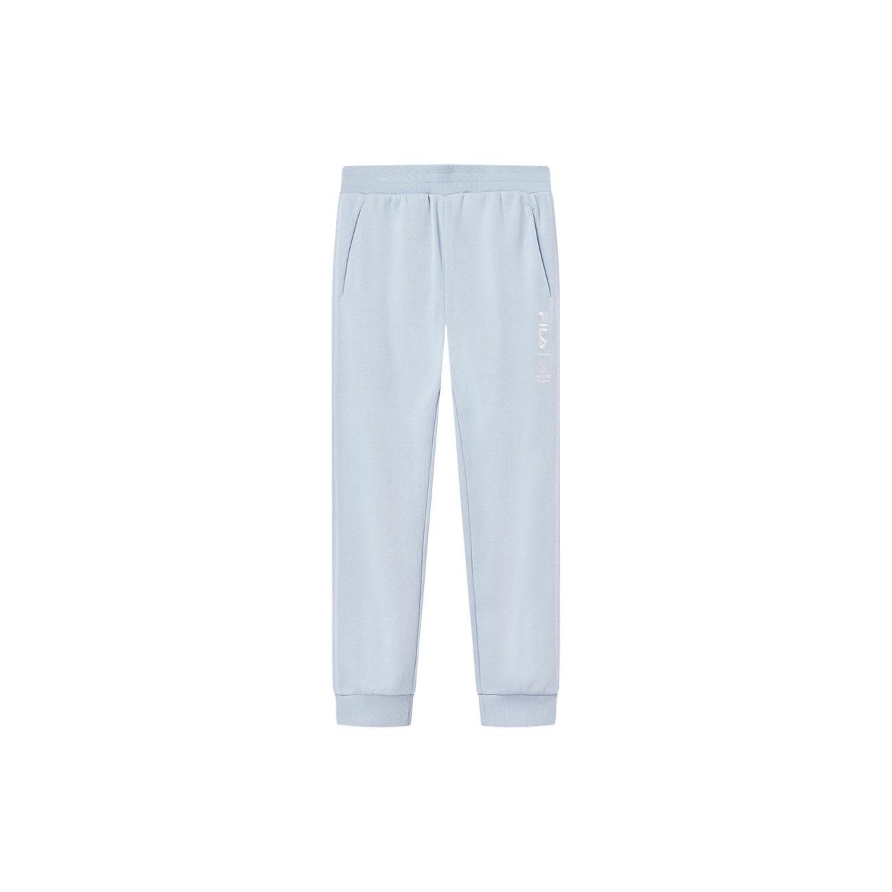 

Fila Solid Color Logo Print Loose Fit Cuffed Casual Pants Women Bottoms Blue F11W240601F-LB S