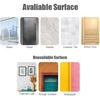 WANLIAN 8 Inch Acrylic Clear Shelves for Wall No Drilling, 2 Pack Small Adhesive Floating Shelf with Ledge, No Damage Mounted, Easily Expand Wall