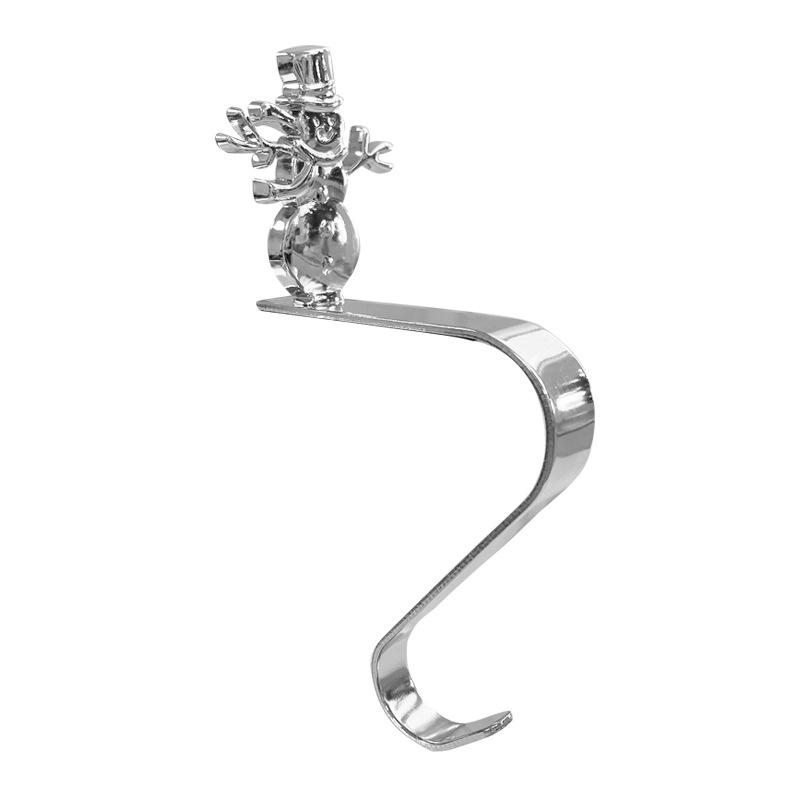 1 Stück Kaminhaken Wohnzimmer Schneeflocke Baum Elf Zuhause Weihnachtsstrumpfhaken Weihnachtsgeschenk Goldener Silberner Haken Schlafzimmer Metall Küche