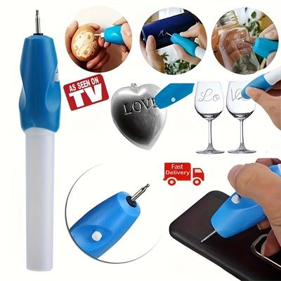 2pcs Mini Engraving Pen Electric Wireless Precision Engraving Pens DIY Miniature Carving Machine for Plastic Metal Glass Stone