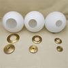 Abajur din sticlă glob alb mat cu fir de metal pentru capacul lămpii Magic Bean D10cm D15cm D18cm D20cm DIY abajur