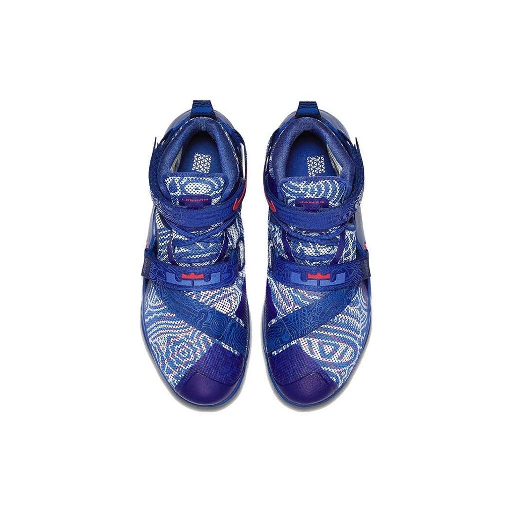 Nike Zoom Soldier 9 Comfortable Versatile Non-Slip Low-Top Basketball Shoes Men sneaker Blue 812571-418