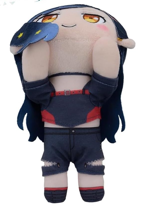 An Shiraishi Lying Down Plush Toy, Official Vivid Bad Squad Merchandise from the Movie "Broken World and Miku Who Can't Sing