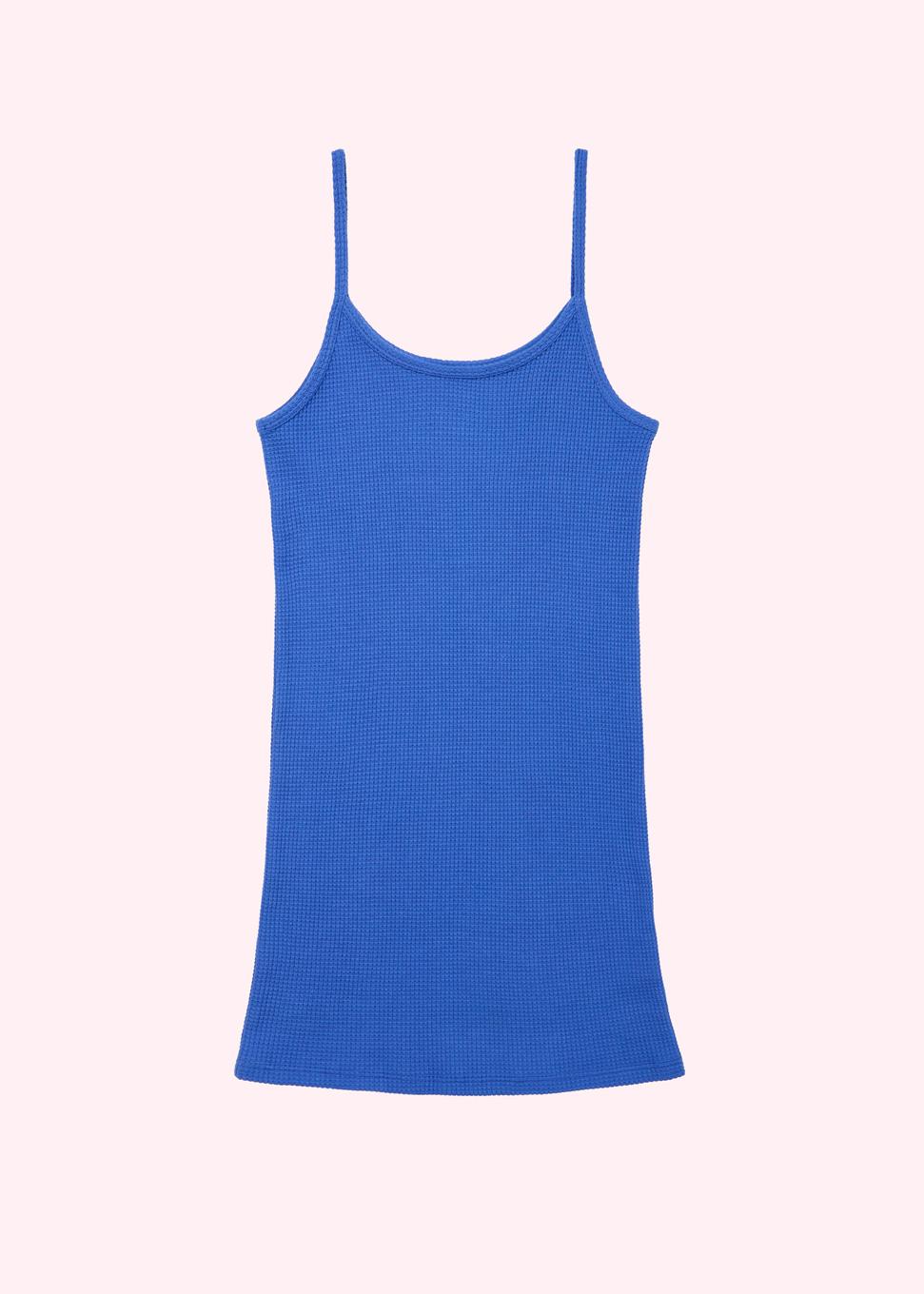 Attens Waffle Sleeveless Shirt (Blue)