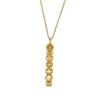 Gold Color Chakra Flower Necklaces Flower Pendant Amulet Necklaces  for Yoga Practice