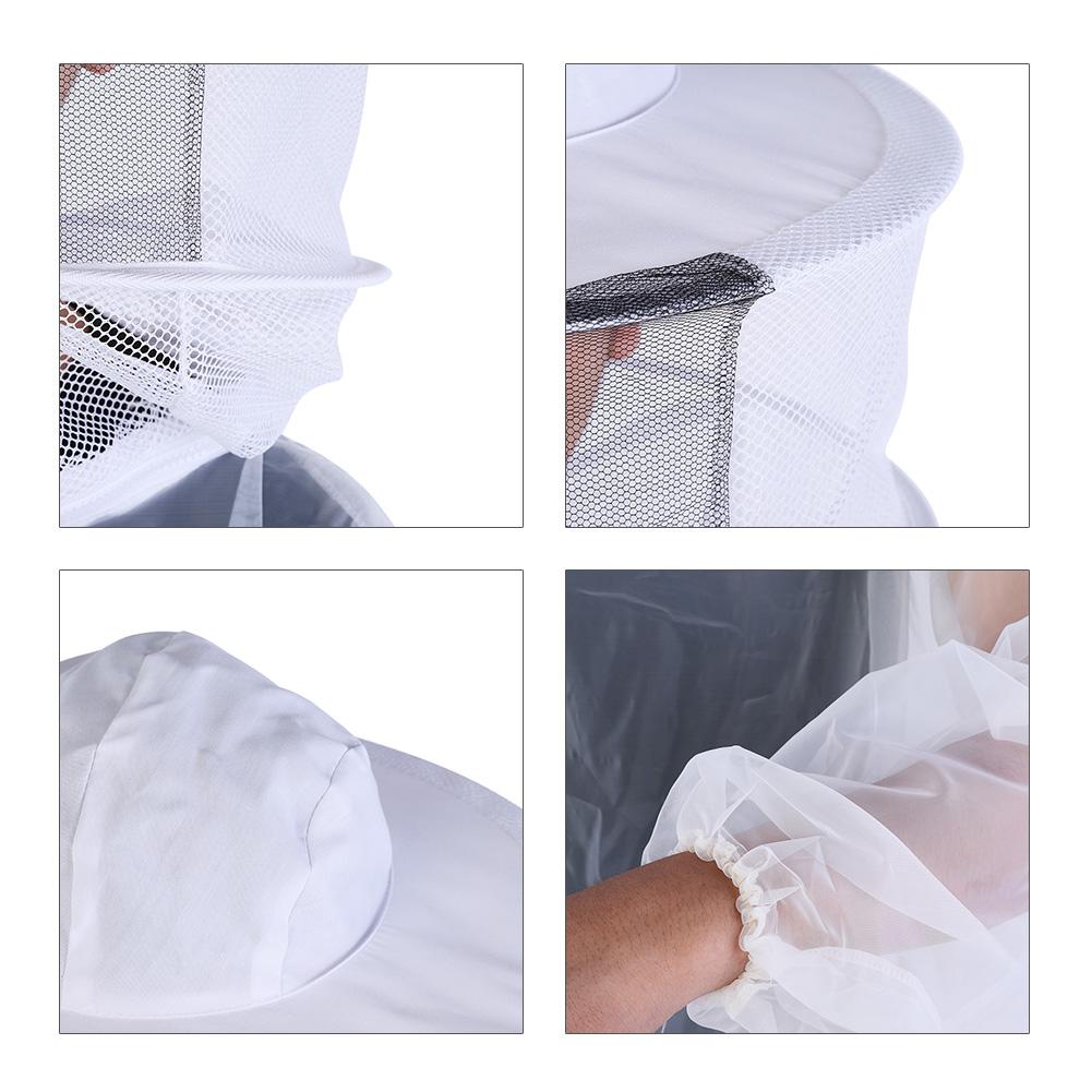 Premium Yarn Beekeeping Jacket, Breathable and  -Thin for Fashionable Beehive, Round Hat Veil for Face  , and Wear-Resistant, Convenient