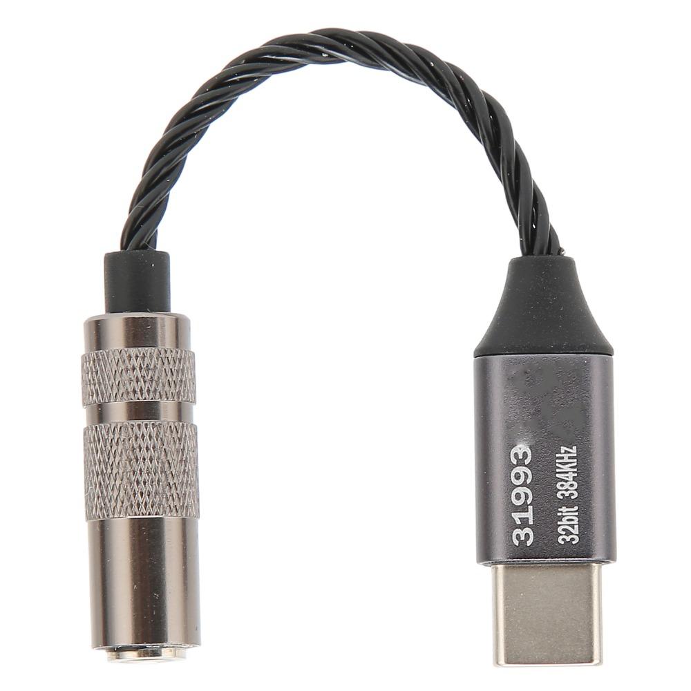 32bit/384KHz USB C auf 3,5mm Audioadapter unterstützt Leitungssteuerung für Samsung S10 S9 Plus Musikwiedergabe