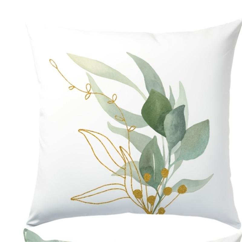 Floral Printed Pillows Home Sweet Home Family Decor Polyester Pillowcase, Sofa Decorative Cushion Cov Headboard Pillow