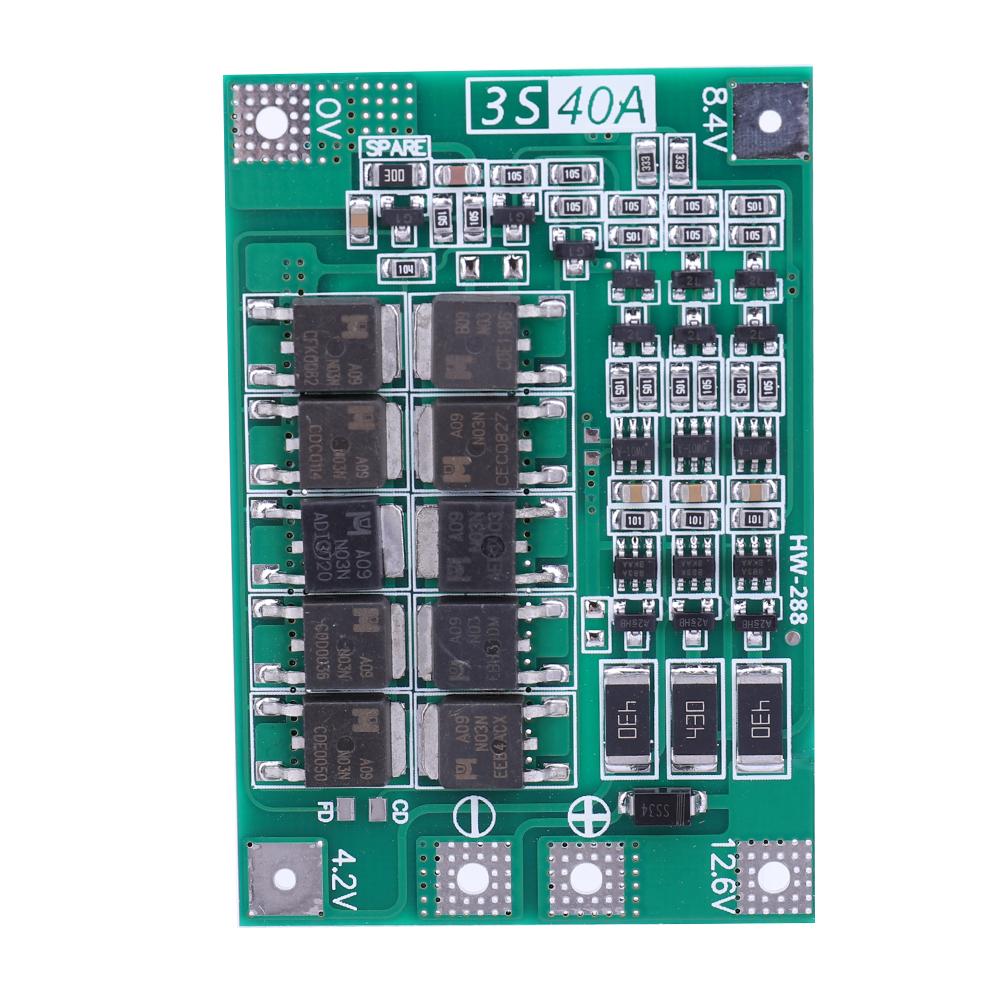 Battery Board Module 3S/4S 5A 10A 20A 25A 40A 60A Li-ion Lithium Ion Battery Charger Protection Board 18650 BMS for Drill Motor