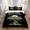 Space Adventure Aliens Print 3Pcs Bedding Setduvet Cover With 2 Bedropillowcase Home Birthday Gift