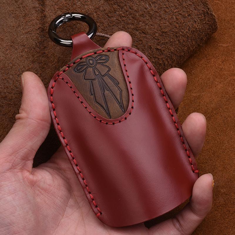 Echtes Leder Schlüsselbörse Tasche Business Männer Autoschlüssel Etui Halter Männlich Schlüsselanhänger Schlüssel Organizer Hausmeister