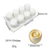 8 Hole Simple 3D Rose Chocolate Baking Mould Flower Jelly Candy Biscuit Silicone Ice Tray Valentine's Day Anniversary Cake Decor