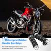 Motorcycle Handle Grips Universal 1'' Chrome Hand Grips with Anti-Slip Rubber Design and Throttle Assist Fit for Harley Yamaha Suzuki Honda Kawasaki