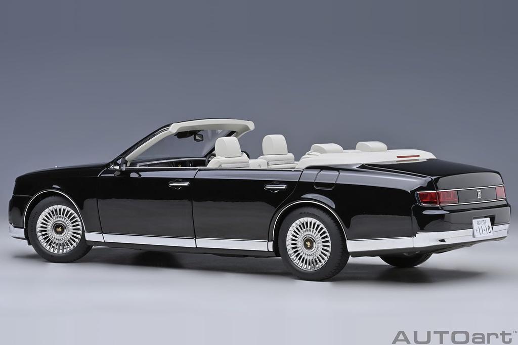 AUTOart Scale Toyota Century Convertible Kamui Eternal Black Finished Product 1/18