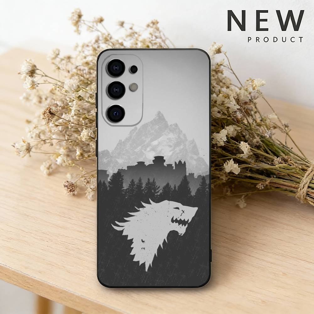 

W-Winter Coming S-Stark Phone Case For Samsung S26,25,24,23,22,21,20,30,Ultra,Plus,Fe,Lite Black Shell Samsung S26Plus