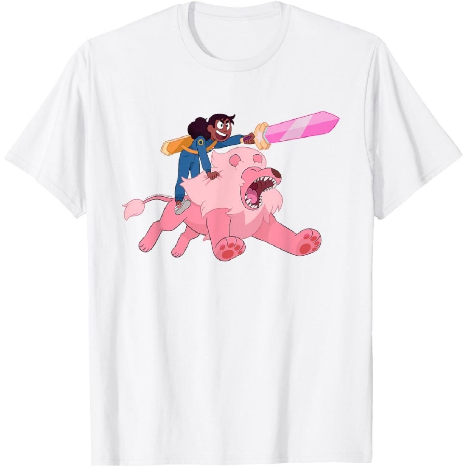 Футболка Стивен Юниверс Конни и Розовый Лев S