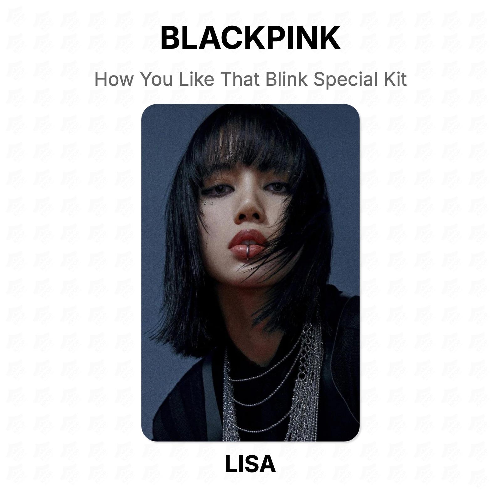 BLACKPINK How You Like That Blink Special Kit Official Photocard LISA