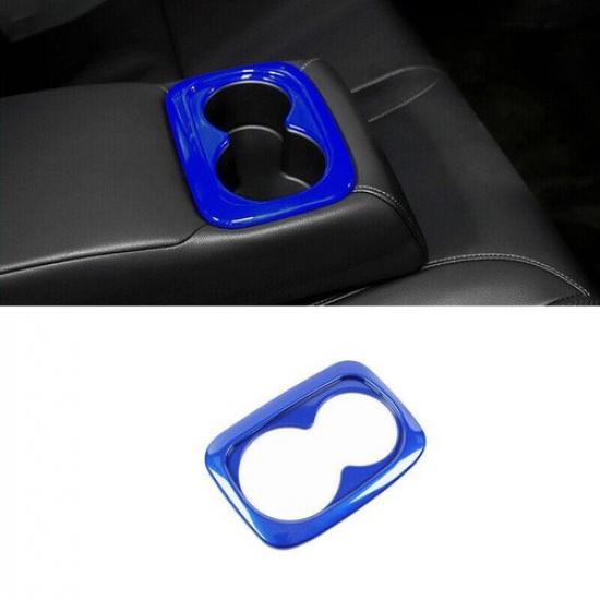 For Acura Integra -2024 Blue Glossy ABS Rear Water Cup Frame Cover Trim 1pcs