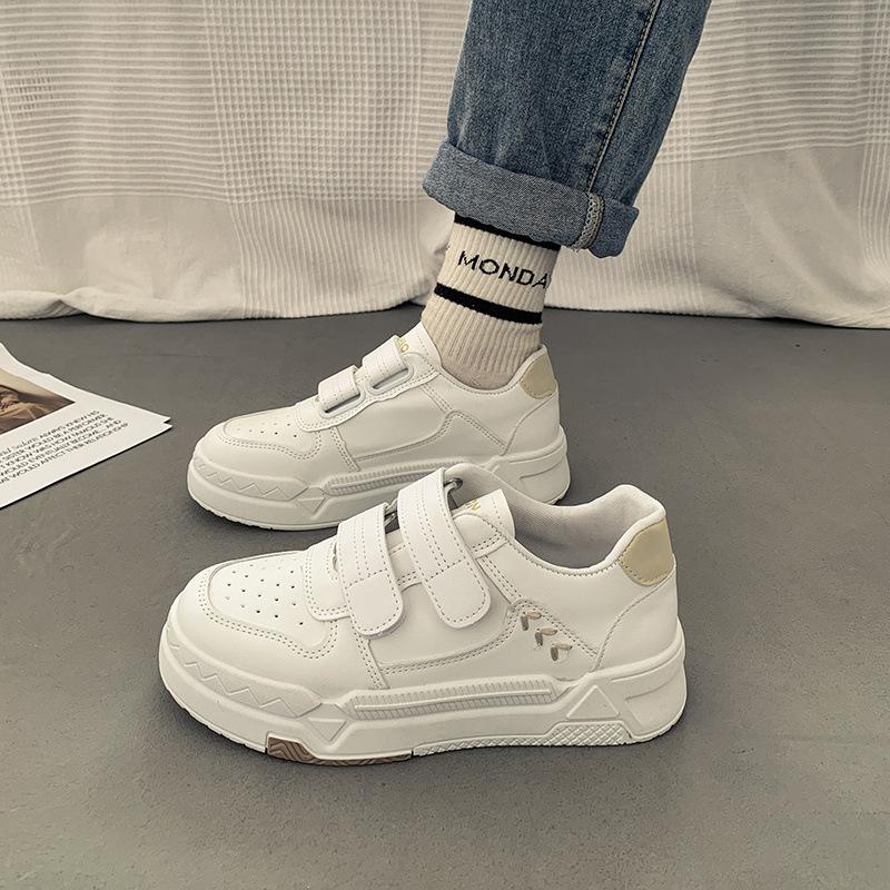 

Белые кроссовки Женская обувь Весна Универсальная Повседневная Спортивная обувь На толстой подошве Обувь на доске с колосьями пшеницы 40 бежевый