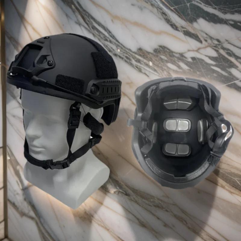 Ballistisk ACH Taktisk hjälm med hög skärning Kevla Högkvalitativ ballistisk hjälm NIJ IIIA FAST Wendy's Upphängningsdyna Ballistisk hjälm