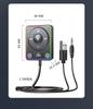 Bluetooth 5.4 Car Adapter With Dual Mics And Noise Cancellation, AUX Bluetooth Car Kit For Hands-Free Calls And Stereo Audio