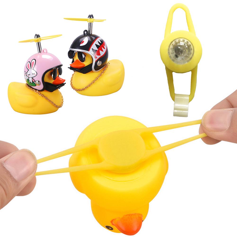 Cycling Lights Bicycle Lights Duck with Helmet Small Broken Wind Yellow Duck Road Bike Motor Helmet Riding Bicycle Accessories