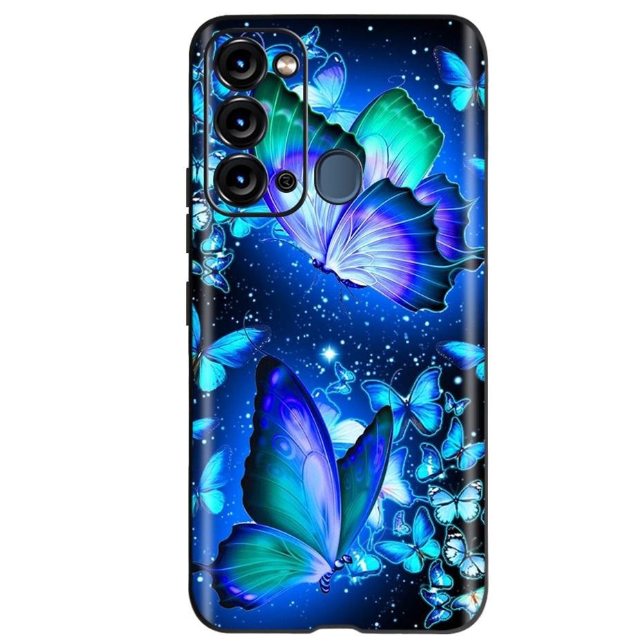 For ITEL Vision 3 Case Fashion Cat Sunflower Phone Cases For Itel S17 S 17 S661W Soft TPU Black Silicone Cover Vision3 Bumper