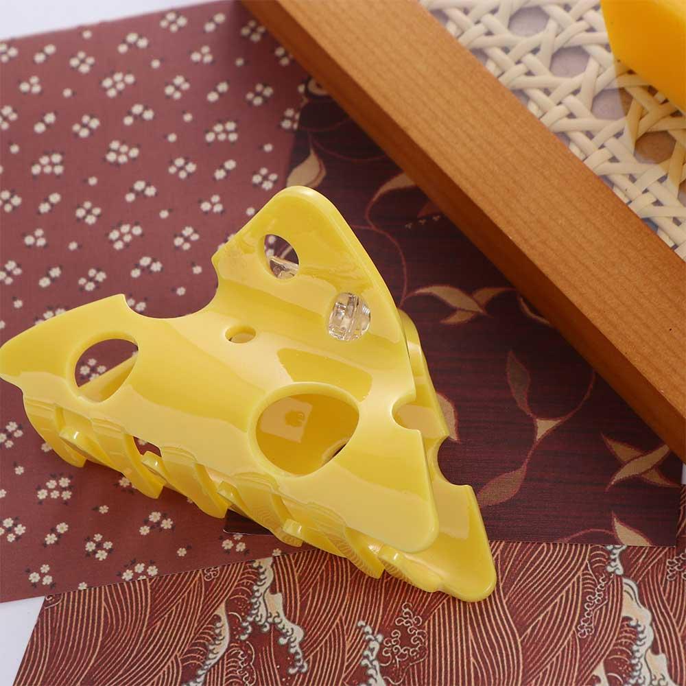 Y2k Hair Clip Hollow Shark Clip Fashion Cheese Acetate Hair Claw Wash Face