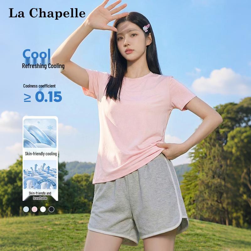 

Женская охлаждающая футболка с коротким рукавом La Chapelle из ледяного шелка L