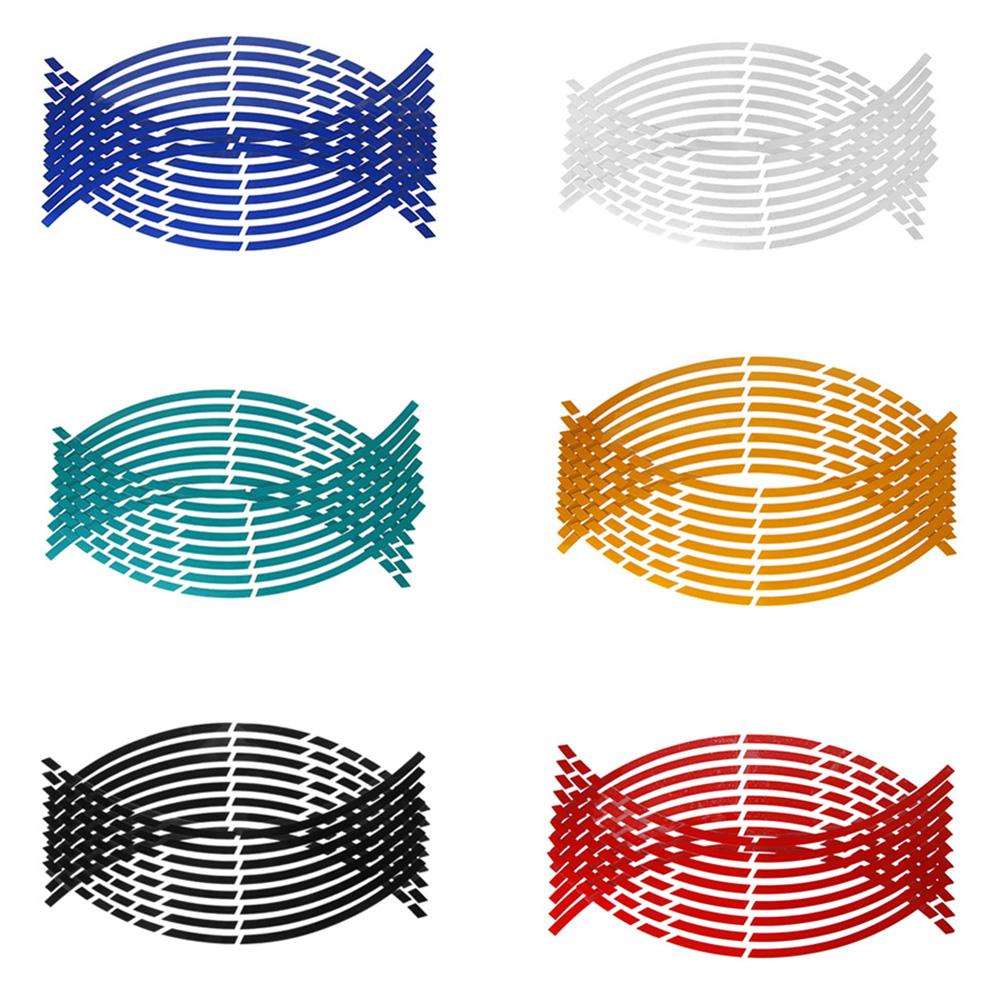 

16шт 18 дюймов отражающий автомобиль мотоцикл колеса обод полосы наклейки универсальные