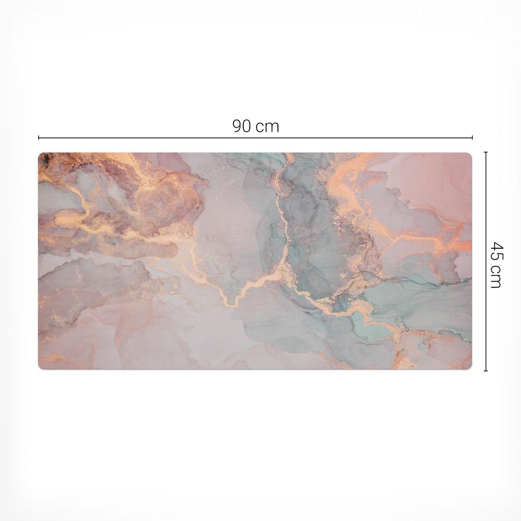 Elegant Decorative Desk Pad Abstract Watercolor 90x45 Cm