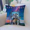 Makoto Shinkai Anime Pillow Gift Home Office Decoration Bedroom Sofa Car Cushion Cover Case 45X45