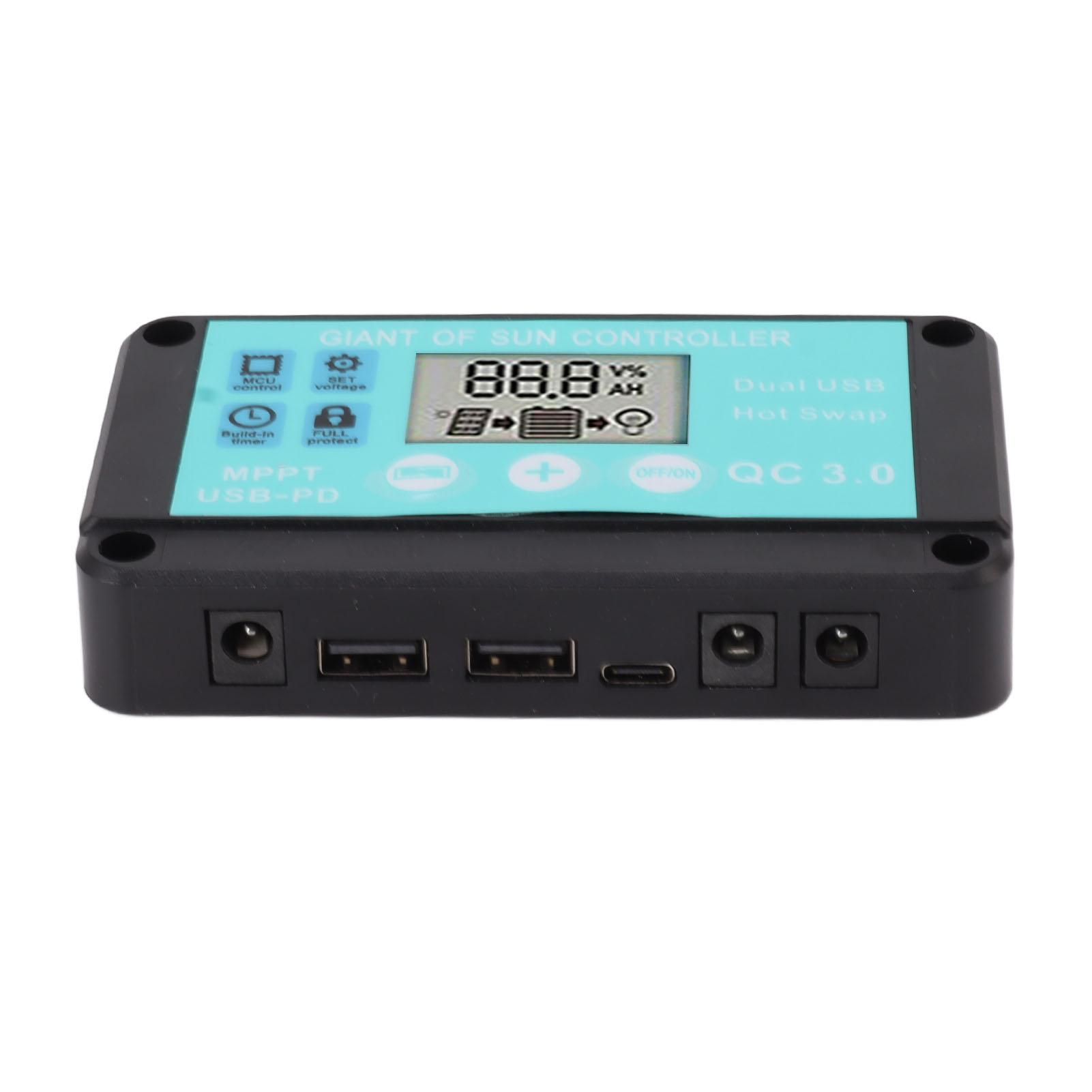 

Solar Charge Controller Dual USB Output Fast Charging Solar Panel Regulator 12V 24V for Household Industry Type 1