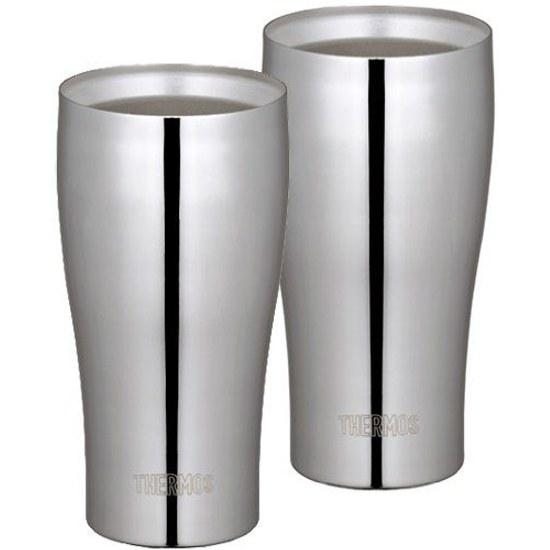 Набор термокружек THERMOS с вакуумной изоляцией 400 мл Нержавеющая сталь Зеркальная JCY-400GP1 SM