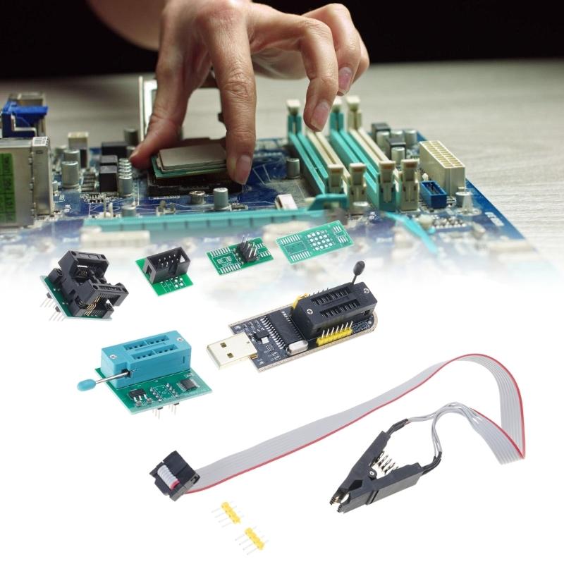 Portable CH341B IC Programmer Set with High Compatibility for Various Chip Types and Easy Operation