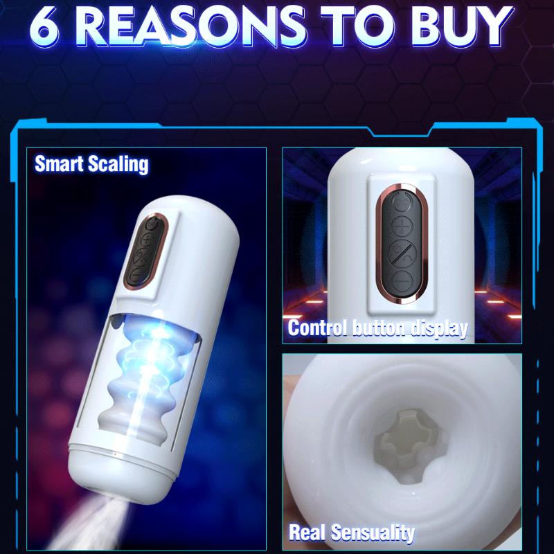 Automatic Retractable Masturbation CupMale BlowjobMoaning Realistic Vaginal Pussy VibratorMale Masturbation CupAdult Sex Toys