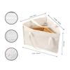 Triangular Hanger Storage Bag, Fabric Clothes Storage Basket With Handle And Base, Can Save Hanger Storage Space