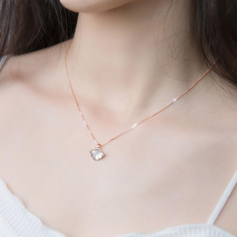 Shell Pendant Necklace Mother And Daughter Clavicle Chain Girls Jewelry Elegant Necklace For Women Festival Gift