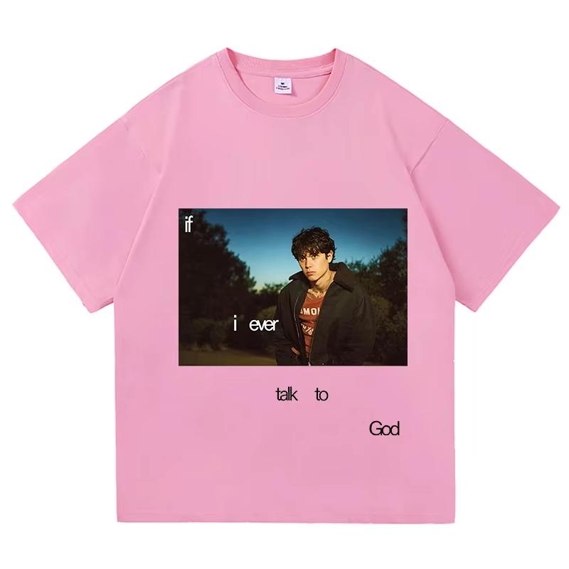 Landon Barker If I Ever Talk To God T Shirt Men Women Fashion Trendy T-shirt Y2K Harajuku Punk Gothic Round T-shirt