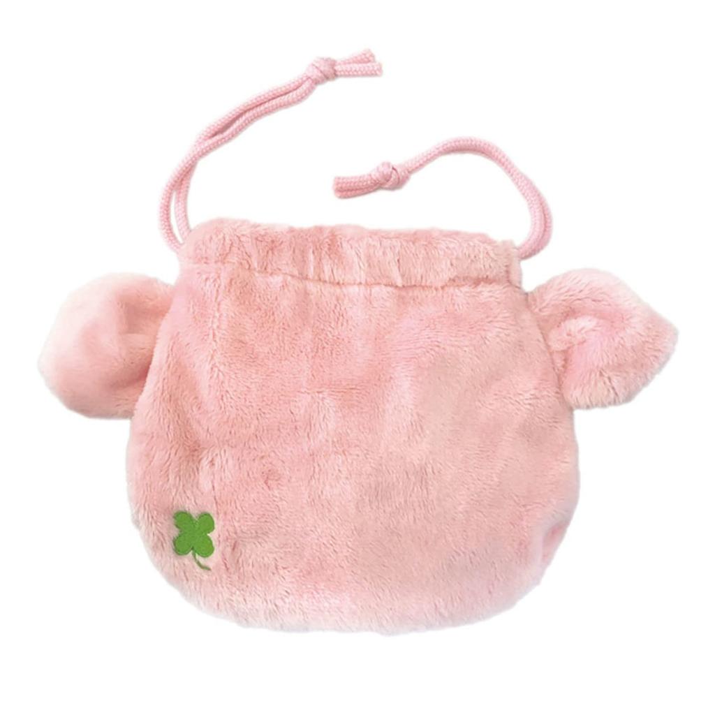 NICI Pink Pig Drawstring Pouch Figure Face Pouch Germany Plush Toy Gift Pig 3090650