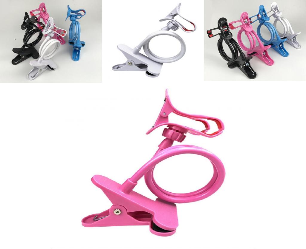 Flexible 360 Clip Mobile Cell Phone Holder For Ultimate Comfort And Convenience