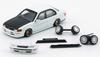BM CREATIONS Scale Toyota Corolla 1996 AE100 Pearl Fiber Hood RHD Finished Model 1/64 White/Carbon