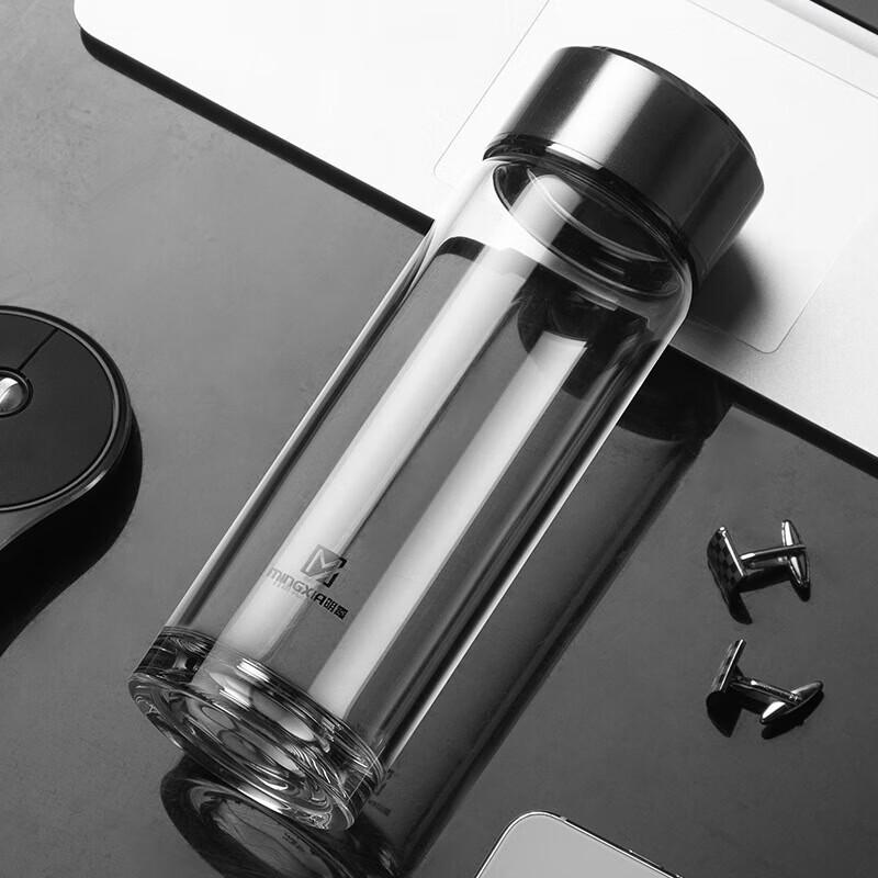 Portable Borosilicate Glass Water Bottle