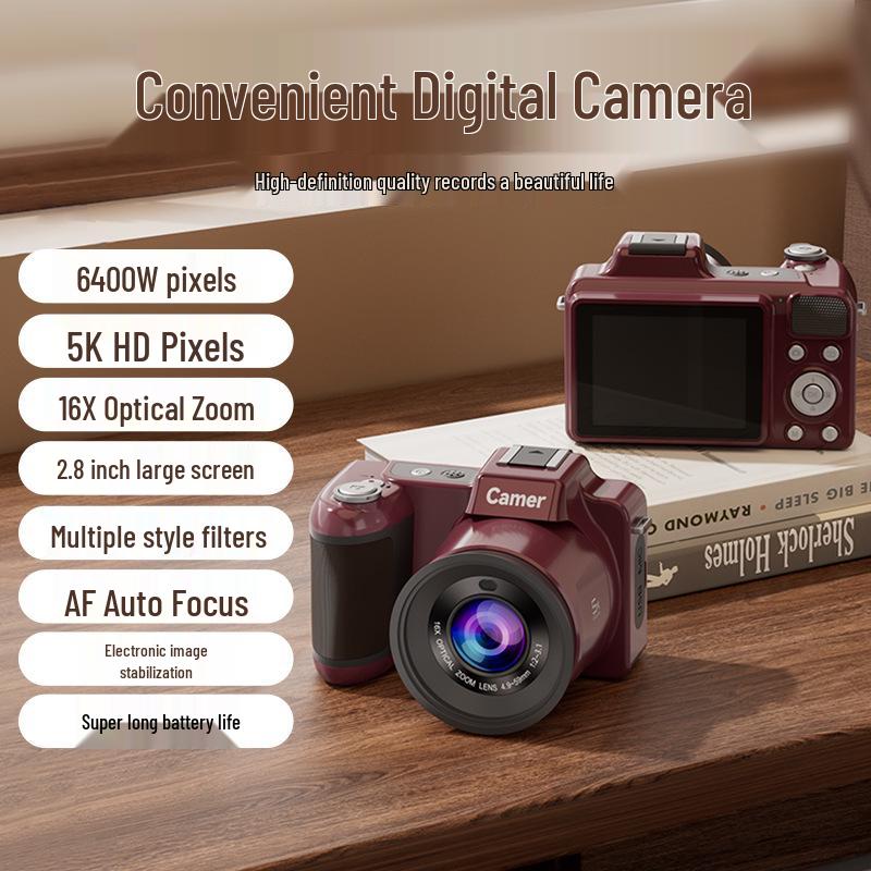 Cross-Border 5K Digital HD Camera: 64MP Sensor, Ideal for Students & Parties