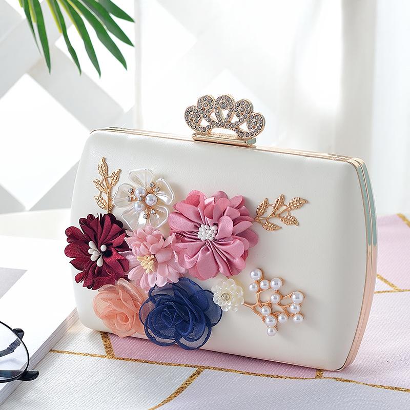 

women s small bag, banquet bag, chain oblique span small bag, cheongsam bag. белый