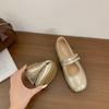 Fashion Ballet-style Single-shoe Women's 2025 New Spring and Summer Soft-soled Buckle Mary Jane Women's Shoes Flat Bean Shoes