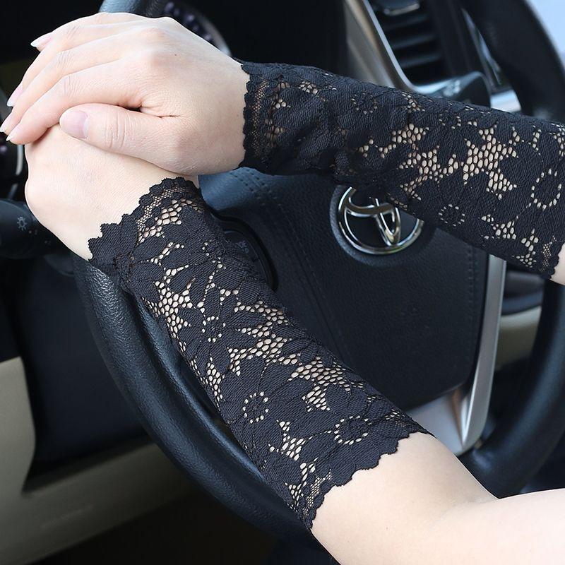 Scar Covering Tattoo Tattoo Sun Protection Female Lace Lace Wristband Decorative Cuff Thin Short Driving High Elastic Wristband