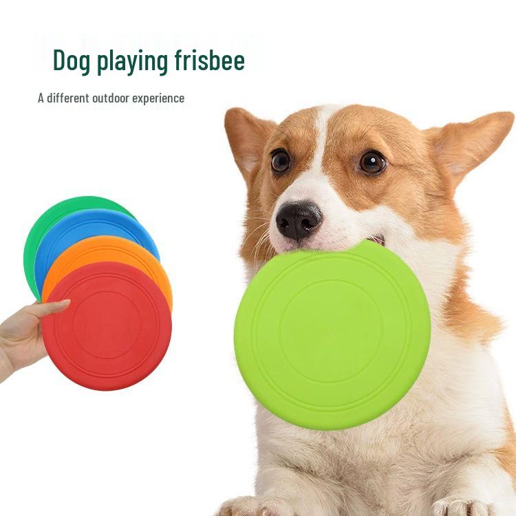 Dog Frisbee Training & Boredom Relief Toy, Food-Grade Silicone Pet Supplies