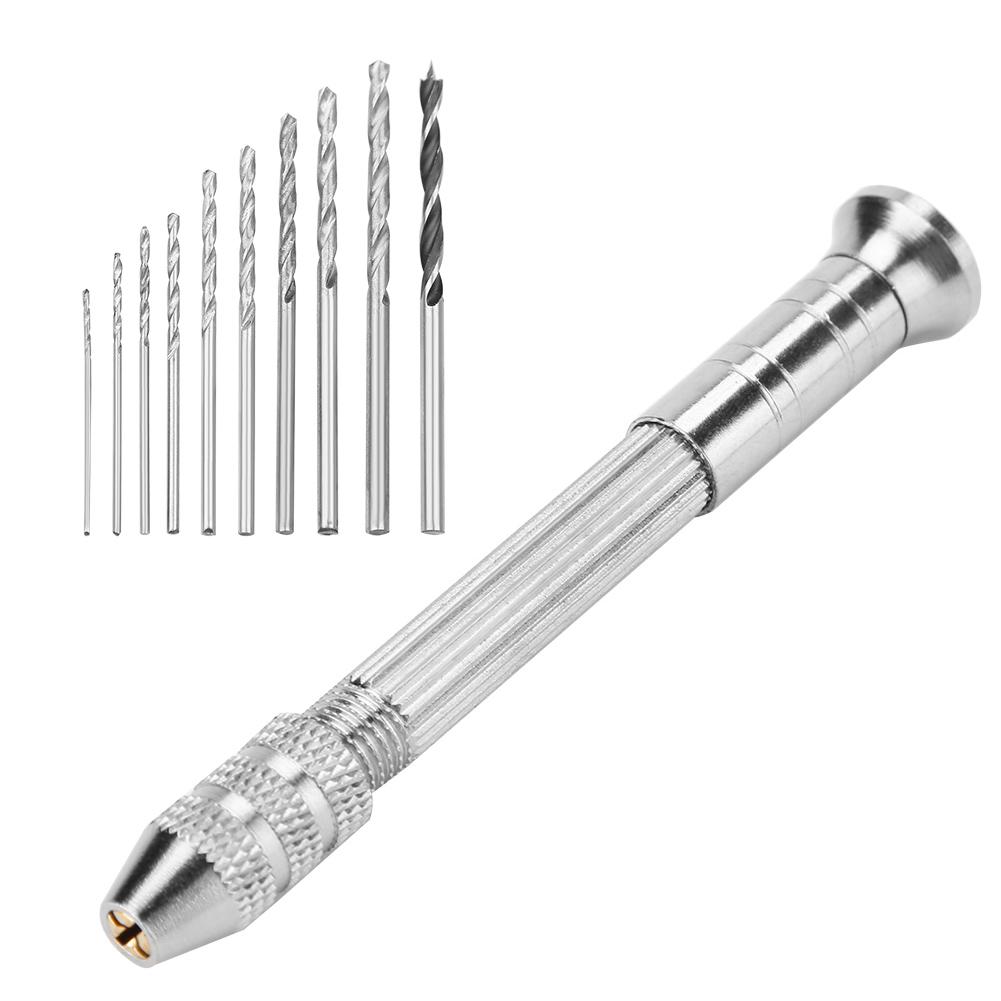 Mini Hand Drill Set Rotary Drilling Portable DIY Steel Wood Drill Jewelry Engravings Tools