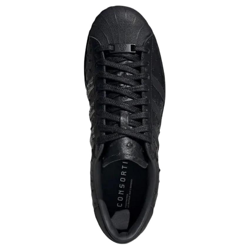 Adidas Originals X Footpatrol Superstar Bequeme Passform Skateschuhe Unisex Sneaker Schwarz KH9923